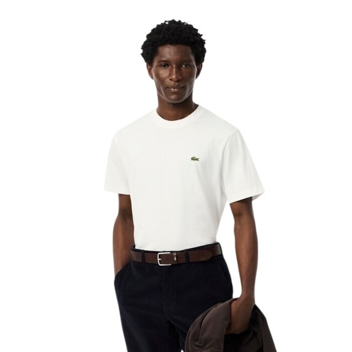 Lacoste T-shirt coton col rond - Blanc