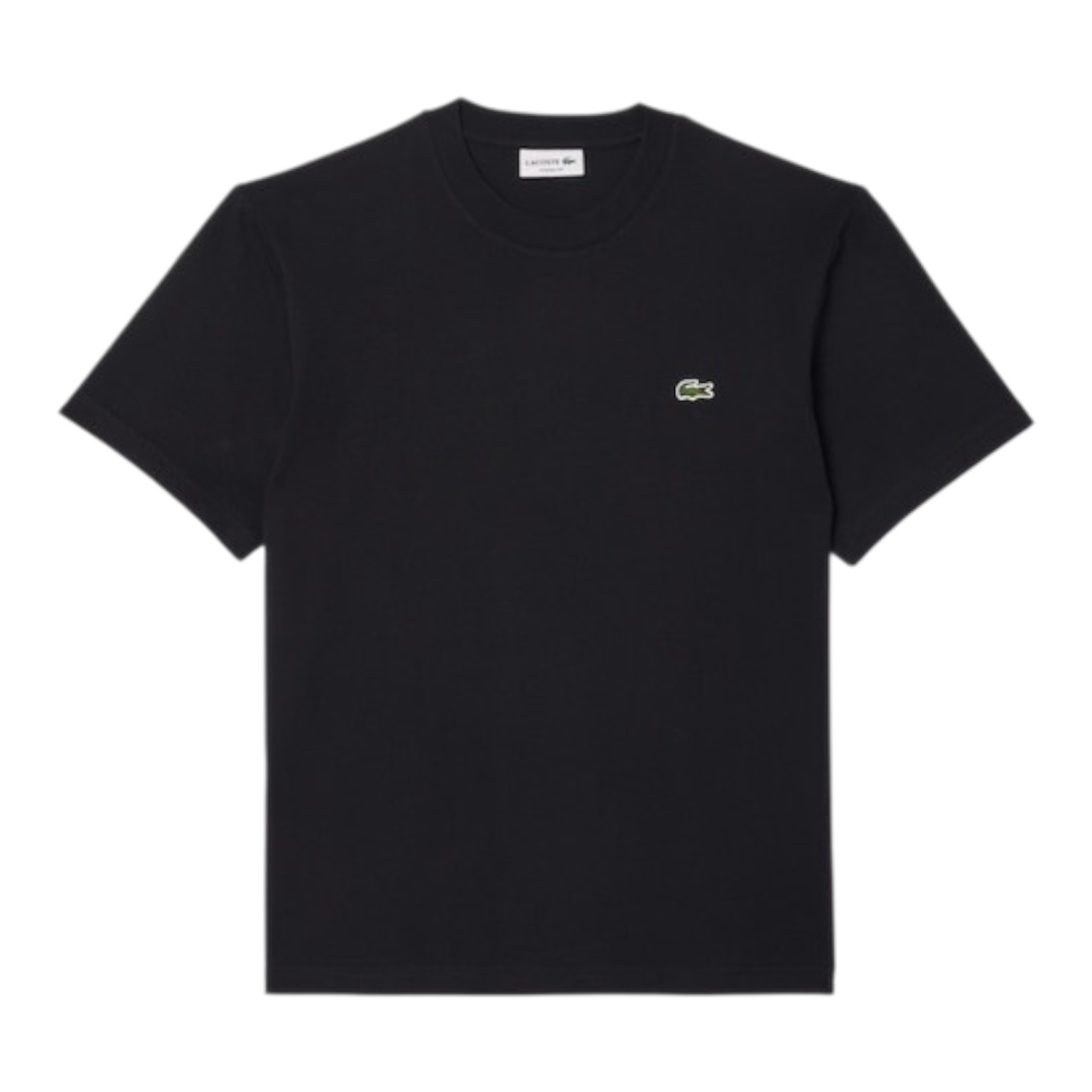 Lacoste T-shirt coton col rond - Noir