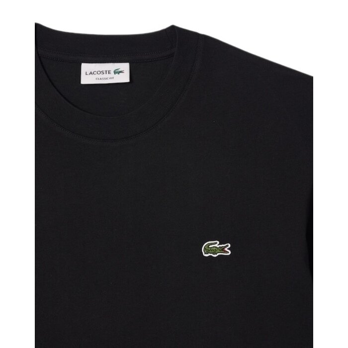 Lacoste T-shirt coton col rond - Noir