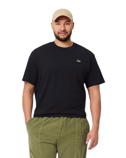 Lacoste T-shirt coton col rond - Noir