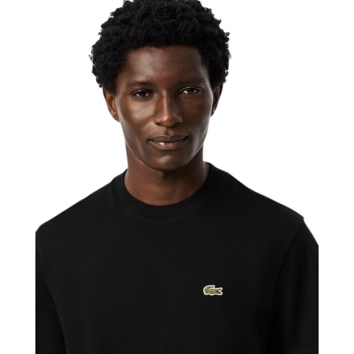 Lacoste T-shirt coton col rond - Noir