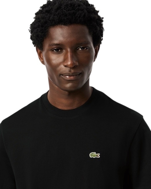 Lacoste T-shirt coton col rond - Noir