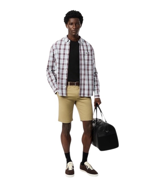 Lacoste T-shirt coton col rond - Noir