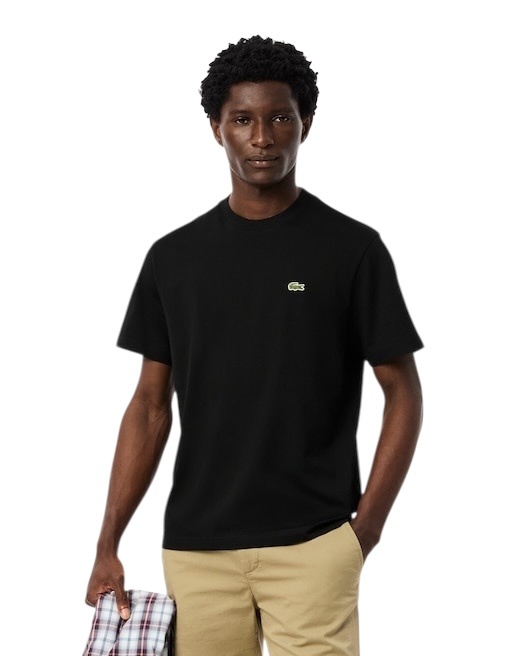 Lacoste T-shirt coton col rond - Noir