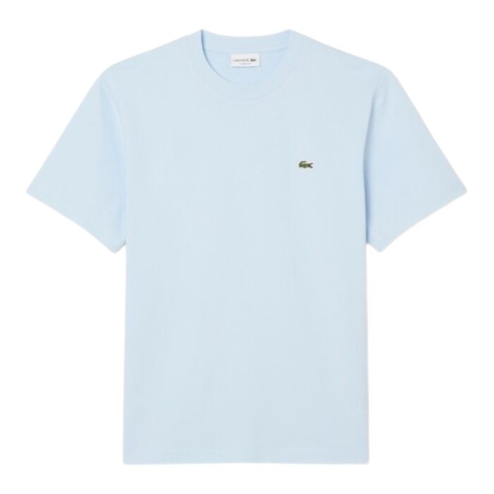 Lacoste T-shirt Coton col rond - Bleu Clair T01