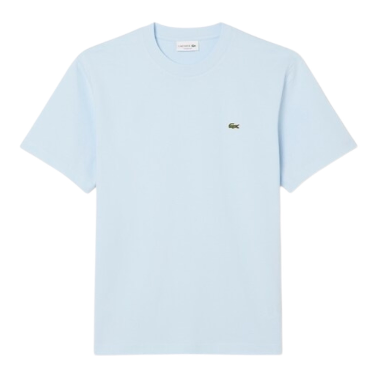 Lacoste T-shirt Coton col rond - Bleu Clair T01