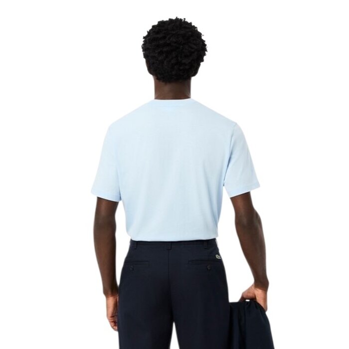 Lacoste T-shirt Coton col rond - Bleu Clair T01