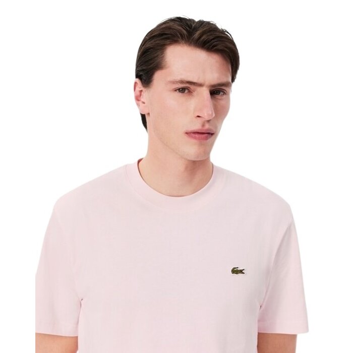 Lacoste T-shirt Coton Col Rond - Rose Pale