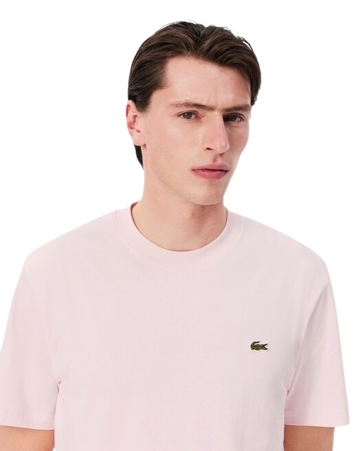 Lacoste T-shirt Coton Col Rond - Rose Pale