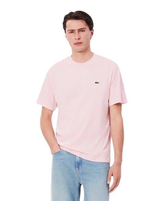 Lacoste T-shirt Coton Col Rond - Rose Pale