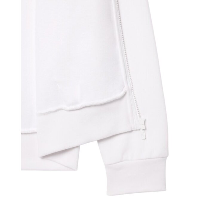 Lacoste Sweatshirt Zippé Lacoste avec Poche Kangourou - Blanc