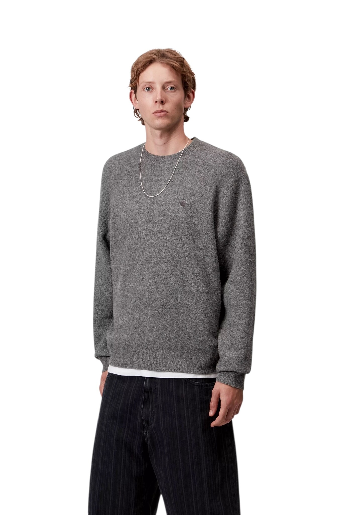 Carhartt WIP Curtis Sweater - Tangled Graphite
