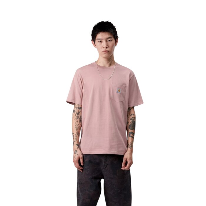 Carhartt WIP S/S Pocket T-Shirt - Glassy Pink