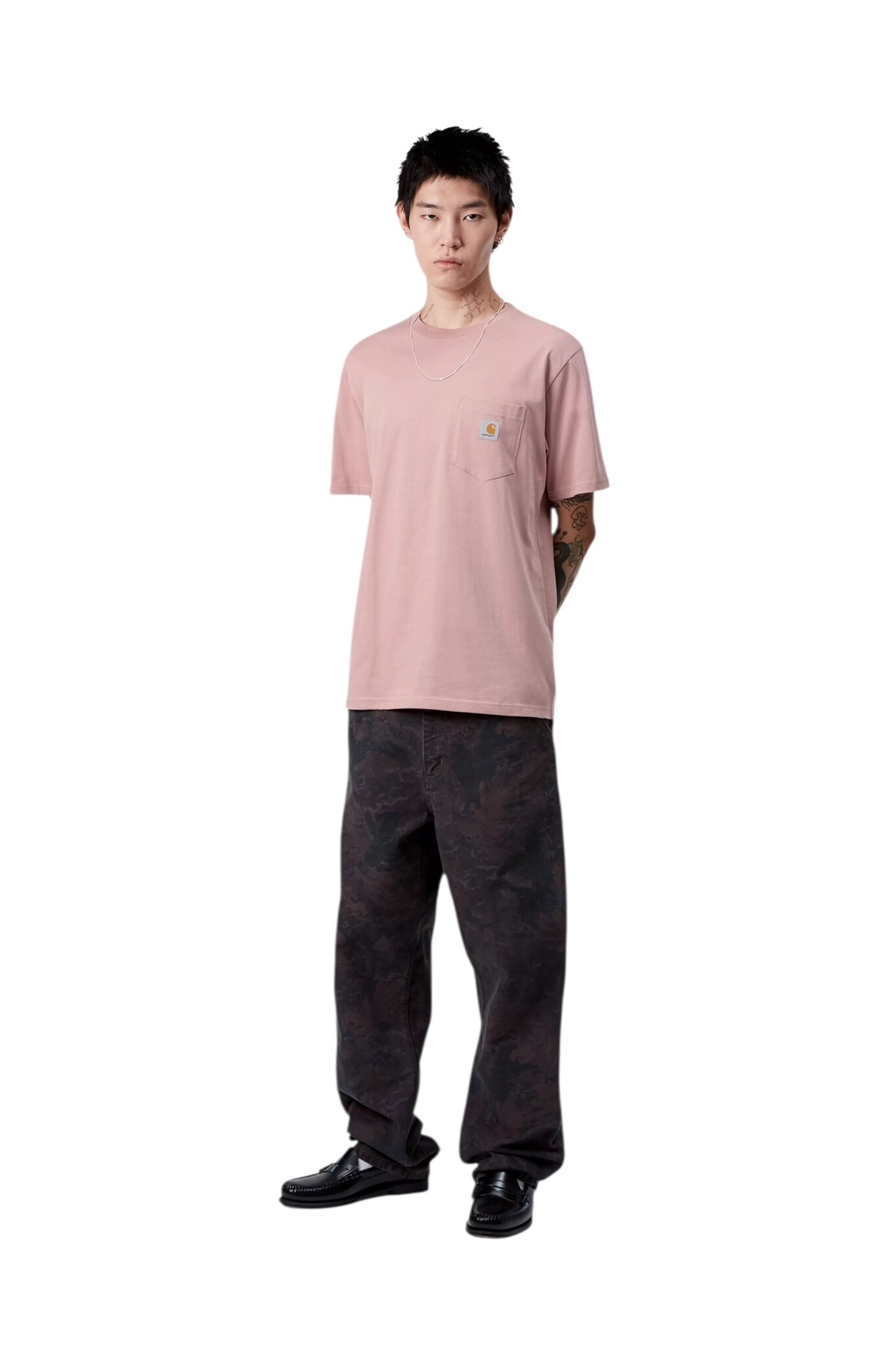 Carhartt WIP S/S Pocket T-Shirt - Glassy Pink