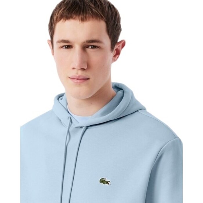 Lacoste Sweatshirt En Coton Biologique - Bleu Clair