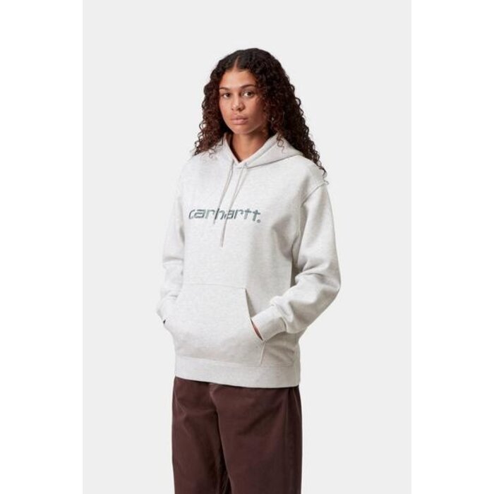 Carhartt WIP W' Hooded Carhartt Sweat - Ash Heather/Citadel