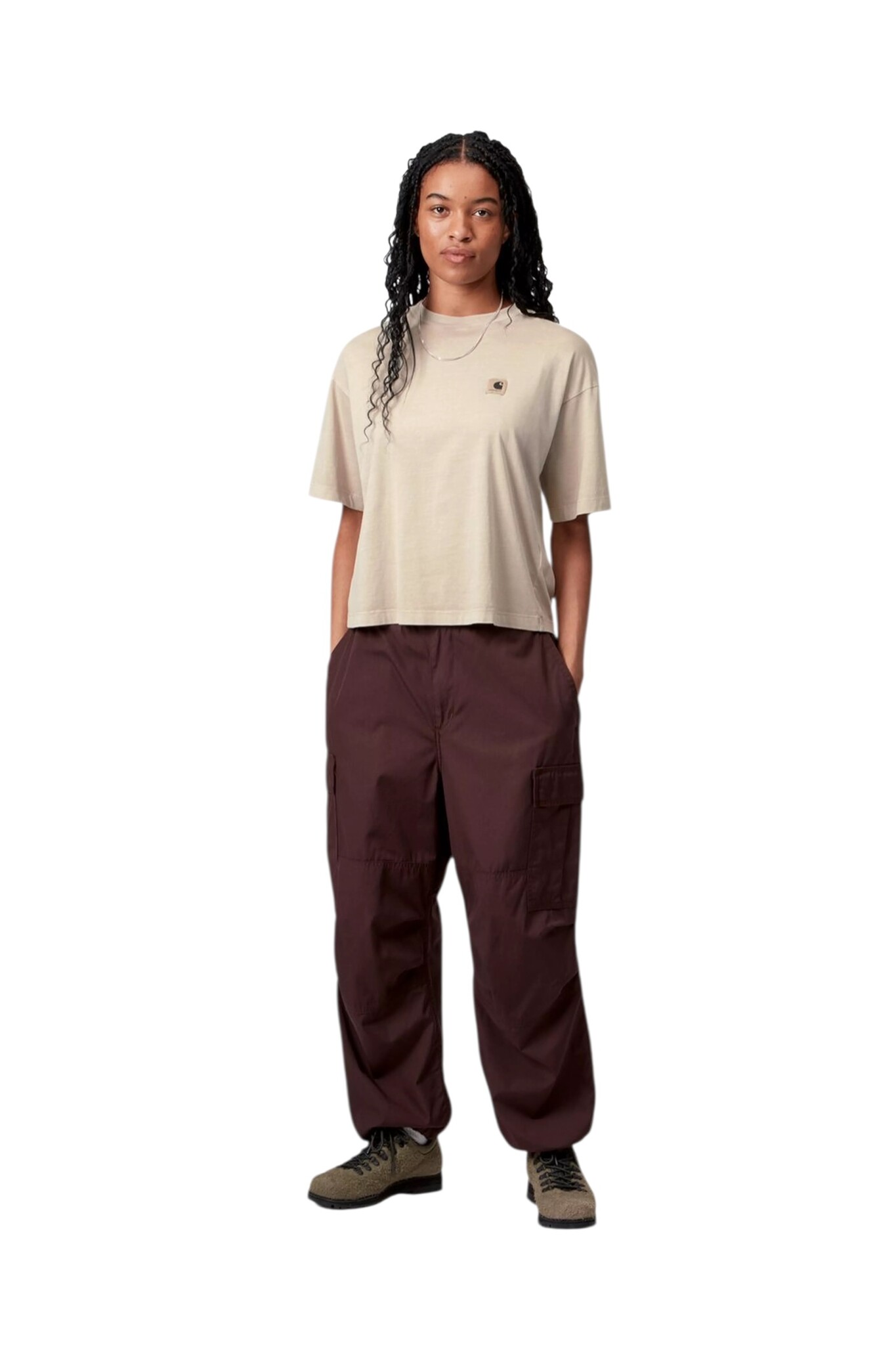 Carhartt WIP W' Nelson T-Shirt - Fleur De Sel(Garment Dyed)