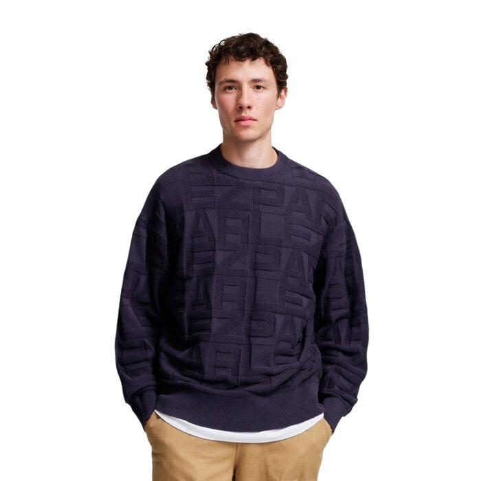 Parlez Block Sweatshirt - Midnight