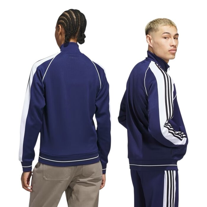 Adidas Skateboarding Tyshawn Track Jacket - Dark Blue/White/Black