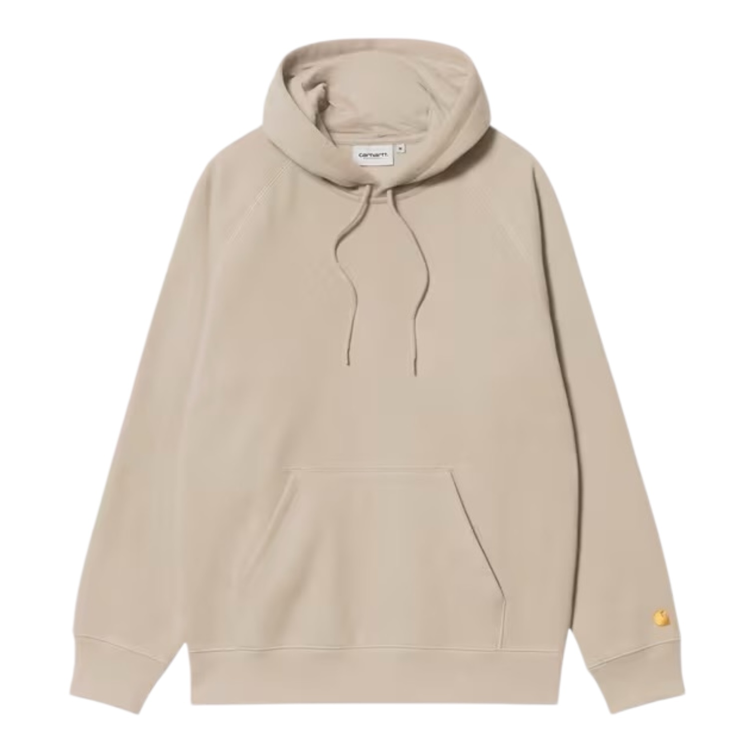 Carhartt WIP Hooded Chase Sweat - Fleur De Sel/Gold