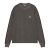 L/S Vista Waffle T-shirt - Black (Garment Dyed)