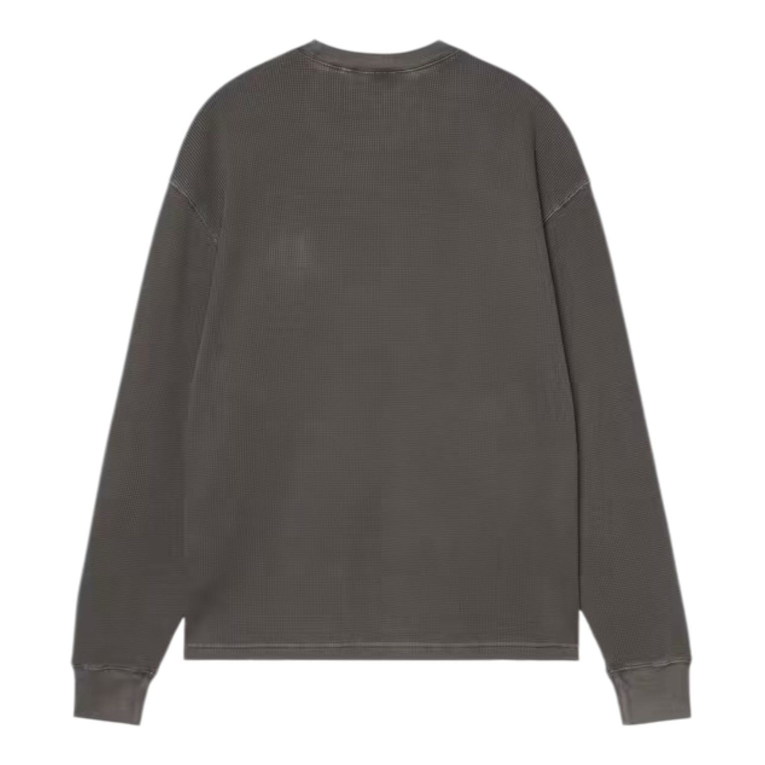 Carhartt WIP L/S Vista Waffle T-shirt - Black (Garment Dyed)