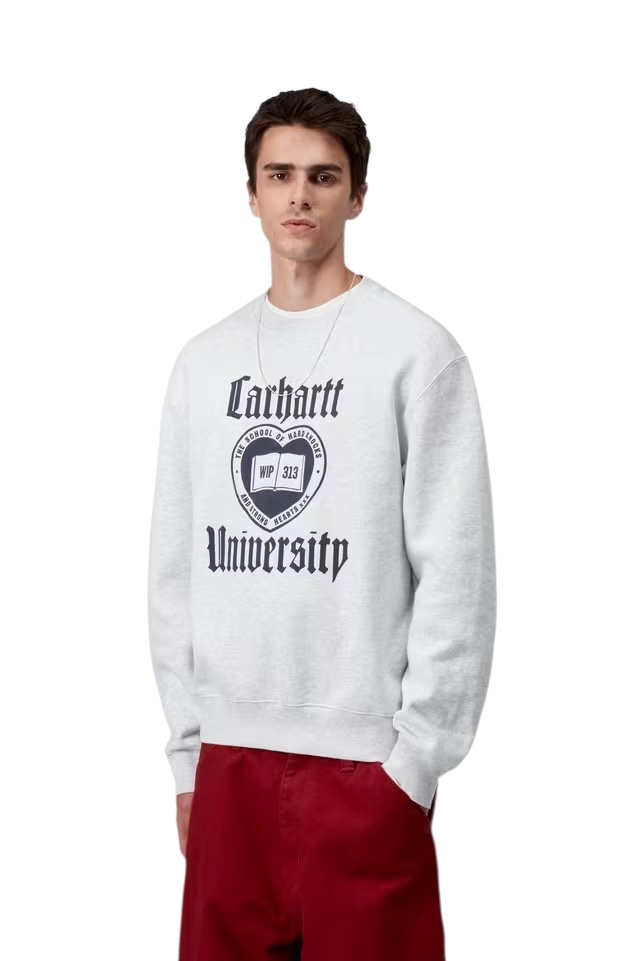 Carhartt WIP Schooling Sweat - Ash Heather