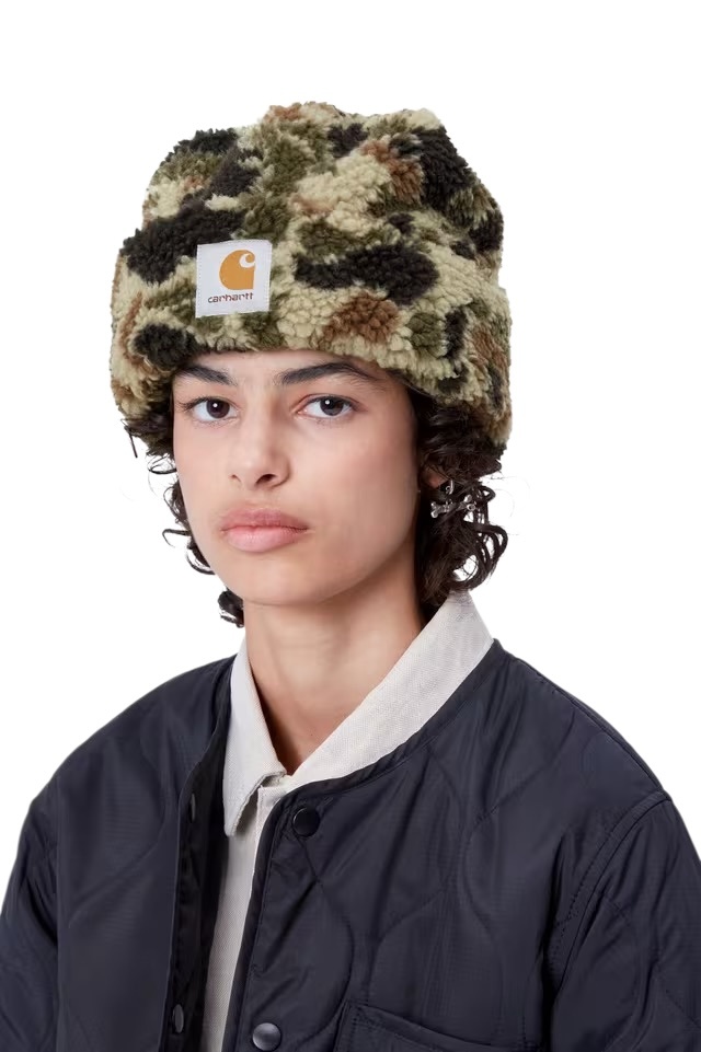 Carhartt WIP Prentis Beanie - Camo Duck Jacquard/Green