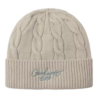 Carhartt WIP Signature Cable Beanie - Fleur De Sel/Citadel