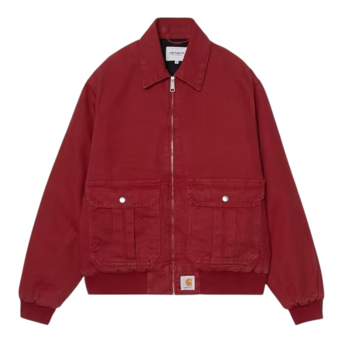 Carhartt WIP Stanton Jacket - Scarlet (Stone Washed)
