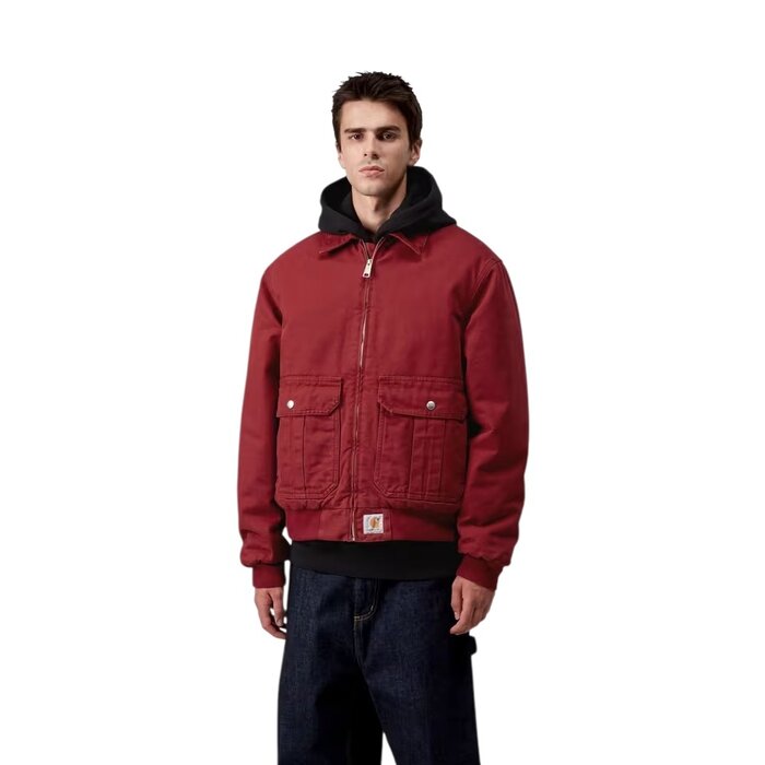 Carhartt WIP Stanton Jacket - Scarlet (Stone Washed)
