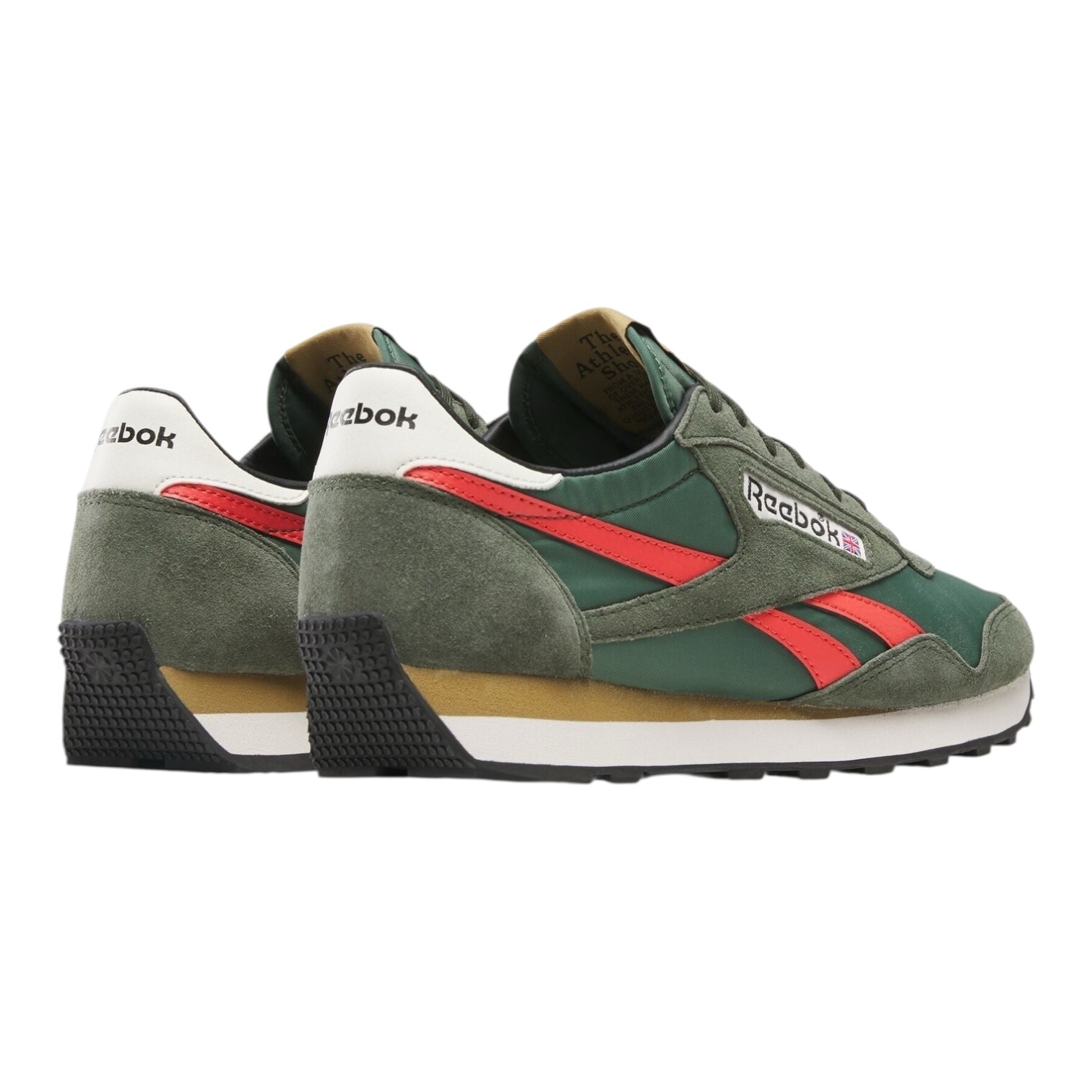 Reebok Aztec II - Grit Green/Semi Orange Flare/Alabaster