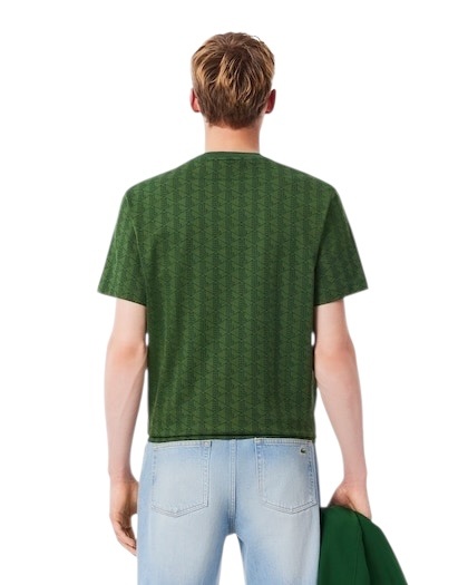 Lacoste T-shirt Jersey Monogramme - Vert