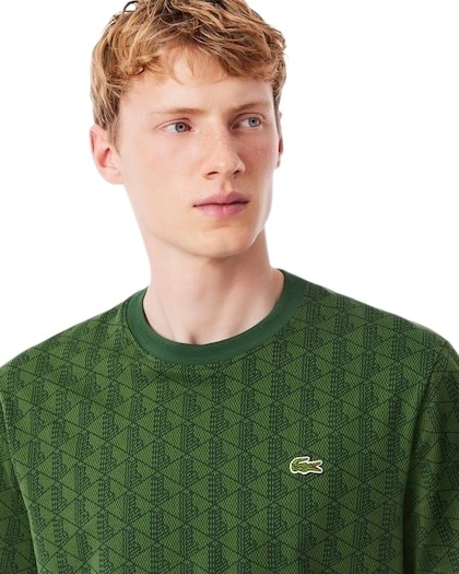 Lacoste T-shirt Jersey Monogramme - Vert
