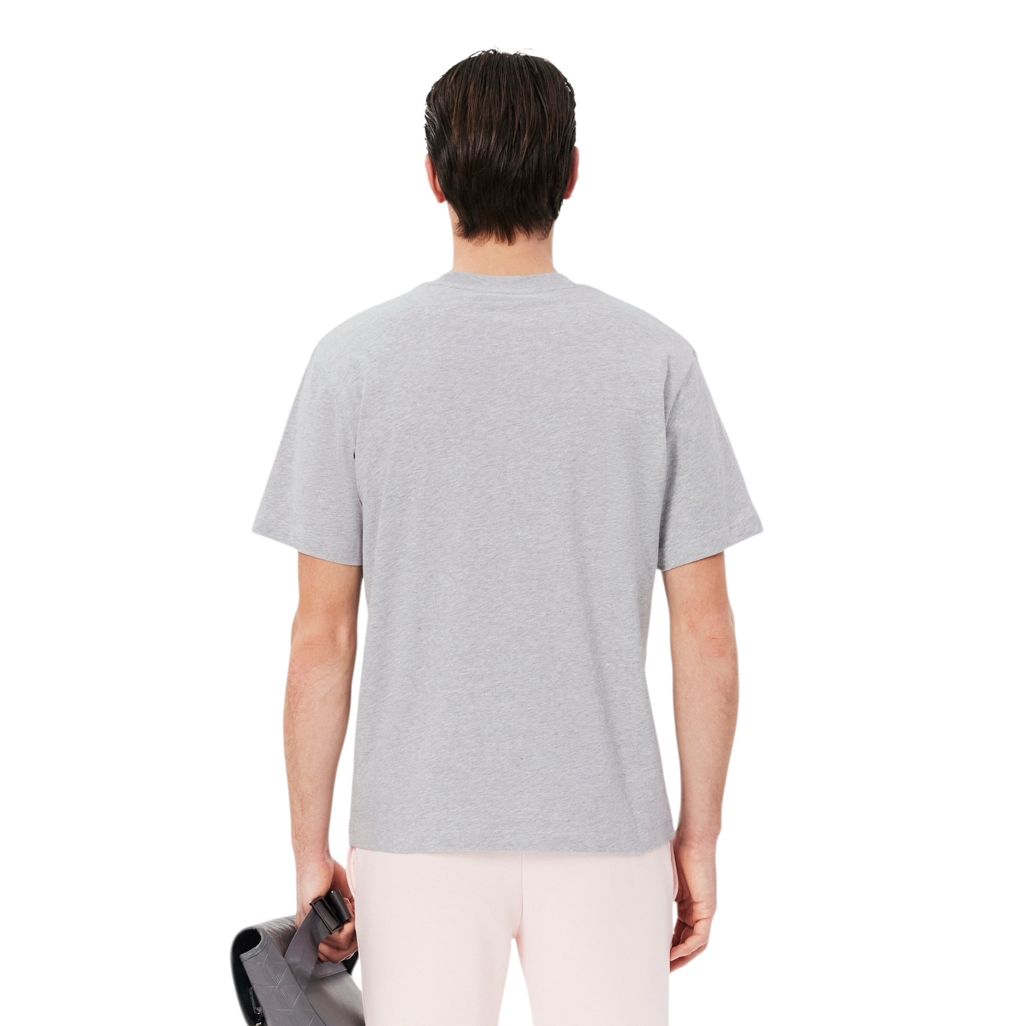 Lacoste T-shirt Coton Col Rond - Gris Chiné CCA