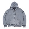 Kingdom Curve Faded Zip Hoodie - Faded Navy