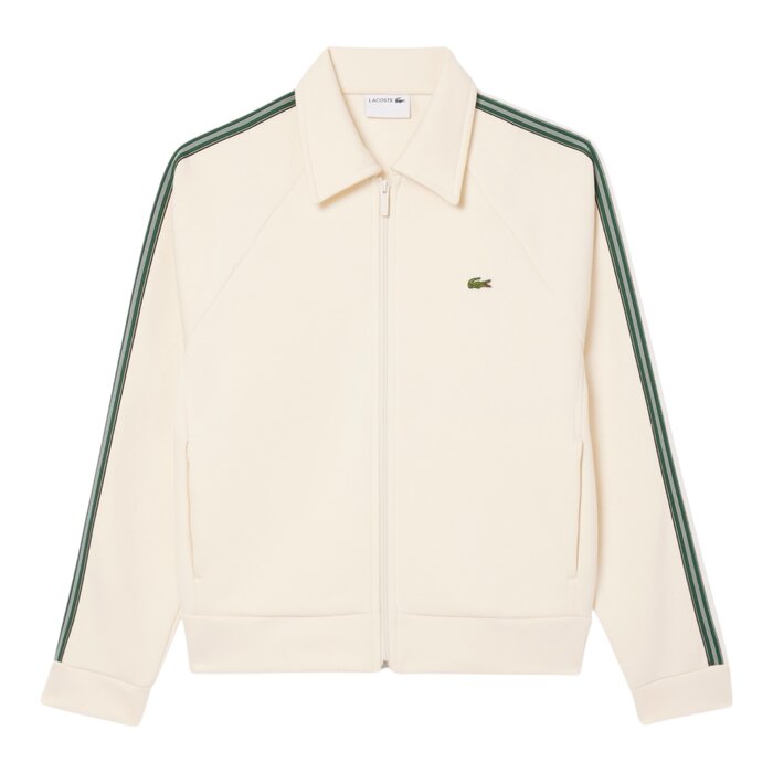 Lacoste Sweatshirt Zippé Fabriqué En France - Blanc XFJ