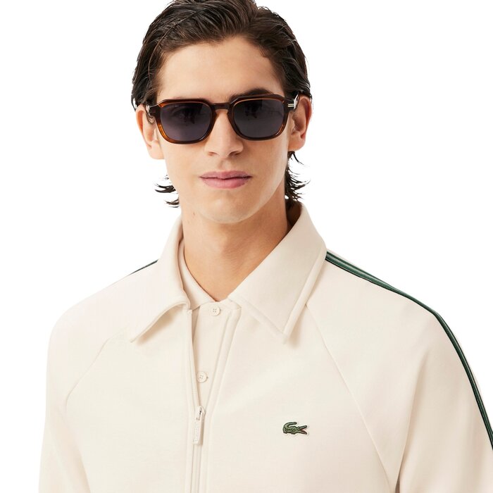 Lacoste Sweatshirt Zippé Fabriqué En France - Blanc XFJ
