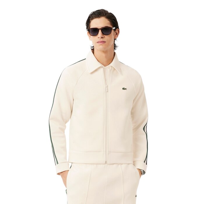 Lacoste Sweatshirt Zippé Fabriqué En France - Blanc XFJ