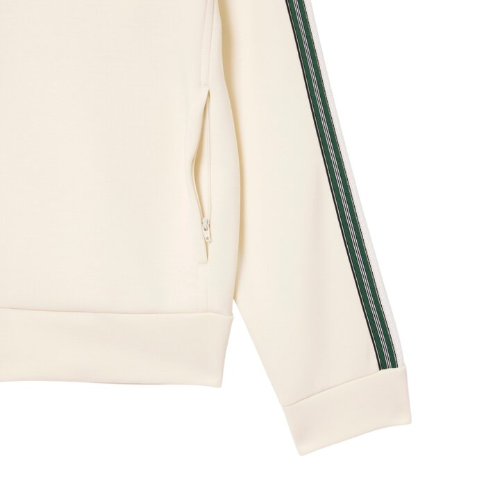 Lacoste Sweatshirt Zippé Fabriqué En France - Blanc XFJ