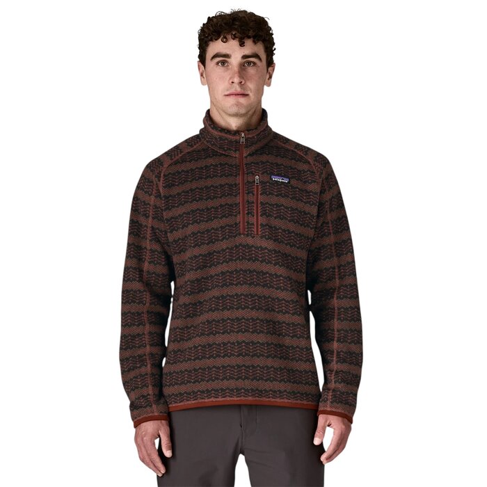Patagonia M's Better Sweater 1/4 Zip - Woven Together/Dried Vanilla