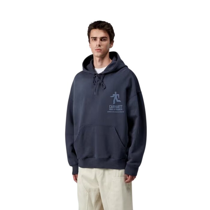 Carhartt WIP Hooded Distance Sweatshirt - Jupiter (Stone Dyed)