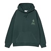 Hooded Distance Sweatshirt - Dark Fir (Stone Dyed)