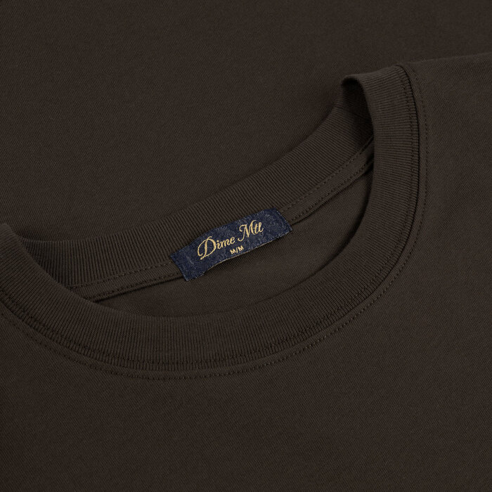 Dime Cursive Small Logo T-shirt  - Black