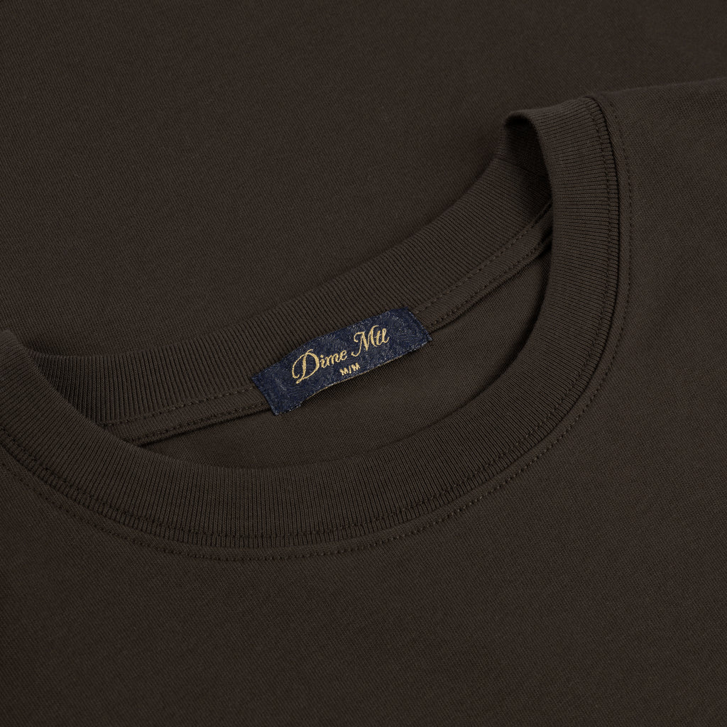 Dime Cursive Small Logo T-shirt  - Black