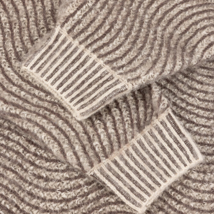Dime Mohair Wave Knit - Camel