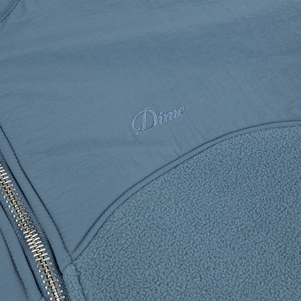 Dime Heavyweight fleece Jacket - Slate Blue