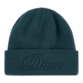 Dime Cursive Fold Beanie - Teal