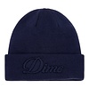 Cursive Fold Beanie - Navy