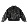 Debossed Wavy Jacket - Black